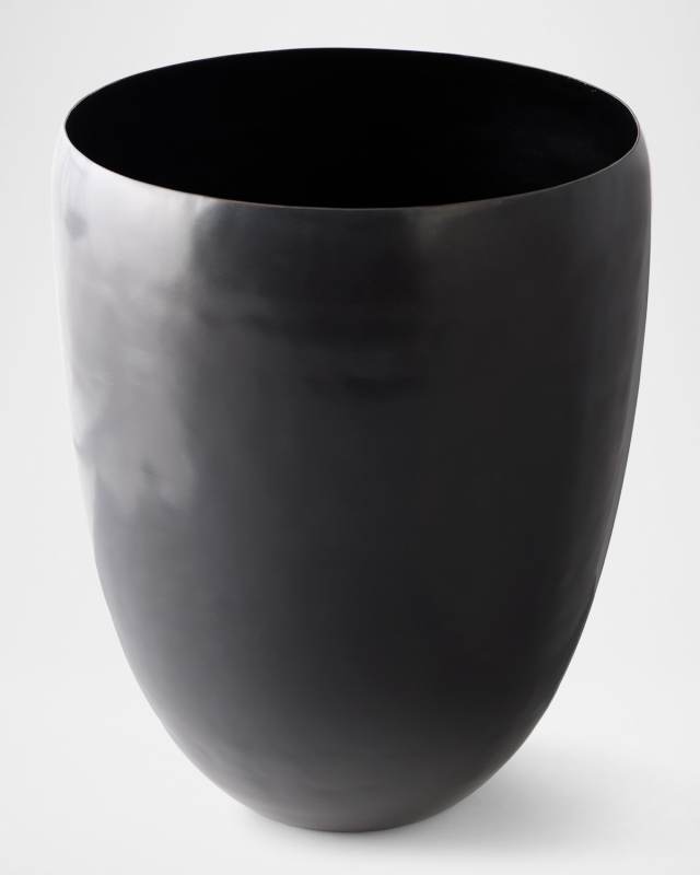 Nile Black Wastebasket